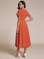 "Grace" Flutter Sleeve High-Low Dress