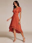 "Grace" Flutter Sleeve High-Low Dress