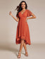 "Grace" Flutter Sleeve High-Low Dress