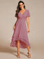"Grace" Flutter Sleeve High-Low Dress
