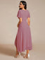 "Grace" Flutter Sleeve High-Low Dress
