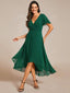 "Grace" Flutter Sleeve High-Low Dress