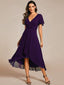 "Grace" Flutter Sleeve High-Low Dress