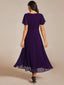 "Grace" Flutter Sleeve High-Low Dress