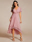 "Grace" Flutter Sleeve High-Low Dress