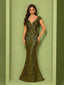 "Zyrelle" Beaded Lace Evening Gown