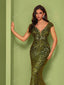 "Zyrelle" Beaded Lace Evening Gown