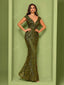 "Zyrelle" Beaded Lace Evening Gown