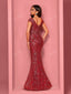 "Zyrelle" Beaded Lace Evening Gown