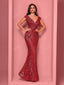 "Zyrelle" Beaded Lace Evening Gown