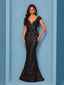"Zyrelle" Beaded Lace Evening Gown