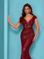 "Zyrelle" Beaded Lace Evening Gown