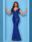 "Zyrelle" Beaded Lace Evening Gown