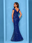 "Zyrelle" Beaded Lace Evening Gown