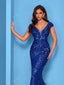 "Zyrelle" Beaded Lace Evening Gown