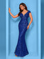 "Zyrelle" Beaded Lace Evening Gown