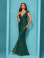 "Zyrelle" Beaded Lace Evening Gown