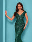 "Zyrelle" Beaded Lace Evening Gown