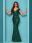 "Zyrelle" Beaded Lace Evening Gown