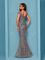 "Zyrelle" Beaded Lace Evening Gown