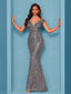 "Zyrelle" Beaded Lace Evening Gown
