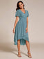 "Grace" Flutter Sleeve High-Low Dress