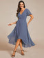 "Grace" Flutter Sleeve High-Low Dress