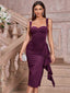 "Gia" Sculpted Midi Dress