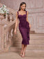"Gia" Sculpted Midi Dress