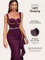 "Gia" Sculpted Midi Dress