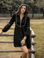Solivra | Tribal Print Notched Neck Dress
