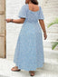 Lily" Puff Sleeve Floral Dress