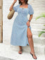 Lily" Puff Sleeve Floral Dress