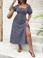 Lily" Puff Sleeve Floral Dress