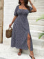 Lily" Puff Sleeve Floral Dress