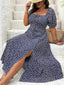 Lily" Puff Sleeve Floral Dress