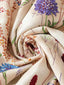 "Meadow Muse" Floral Satin Maxi Dress