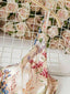 "Meadow Muse" Floral Satin Maxi Dress