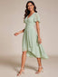 "Grace" Flutter Sleeve High-Low Dress