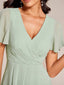 "Grace" Flutter Sleeve High-Low Dress