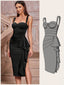 "Gia" Sculpted Midi Dress