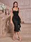"Gia" Sculpted Midi Dress