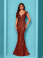 "Zyrelle" Beaded Lace Evening Gown