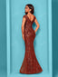 "Zyrelle" Beaded Lace Evening Gown