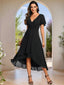 "Grace" Flutter Sleeve High-Low Dress
