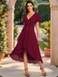 "Grace" Flutter Sleeve High-Low Dress