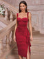 "Gia" Sculpted Midi Dress