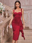 "Gia" Sculpted Midi Dress