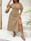 Lily" Puff Sleeve Floral Dress