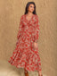 "Thalorie" Boho Paisley Maxi Dress